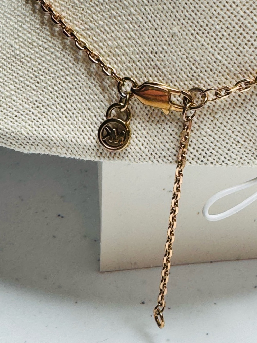 Michael Kors Rose Gold Barrel Pendant Necklace - Picture 4 of 6